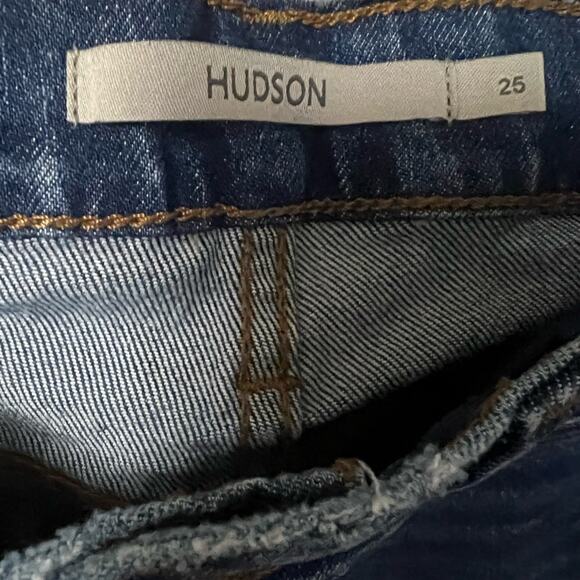 HUDSON ROSIE HIGH RISE WIDE LEG MATERNITY CARRIBEAN BLUE JEANS SIZE 25 - Picture 7 of 10